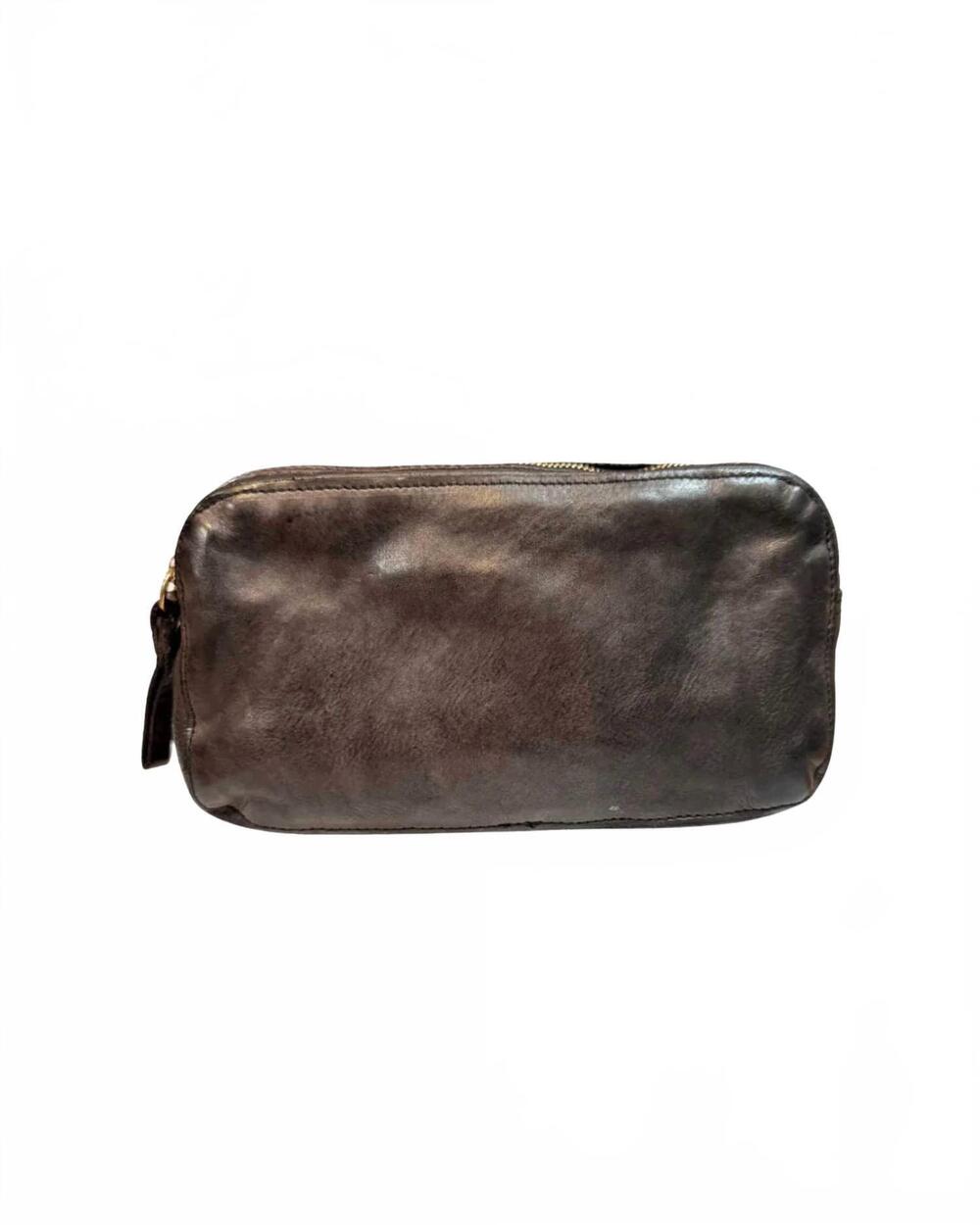 NEW CAMPOMAGGI women's vacchetta phone holder handbag in grey